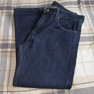 Levi's Men's Dark Blue Straight Jeans